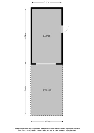 Floorplan - Dorpsstraat 22, 7384 BH Wilp